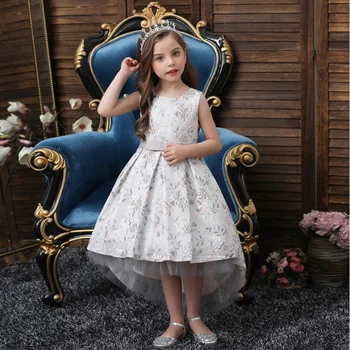 Nakış Prenses Elbise için Bebek Kız Çiçek Zarif Kız Elbise Kış Parti Noel Cadılar Bayramı Çocuk Elbise Giyim cl774 10