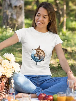 Kadın Navigator Eşleşen Tshirt Serin Moda Brezilya 2022 Yeni Kısa Kollu Ropa Estetik Y2K Harajuku Genç Rahat Ücretsiz Kargo 18