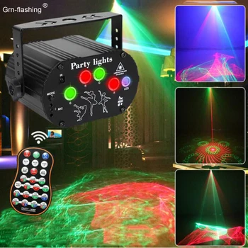 Yıldız Aurora Projektör Sahne Lambası Romantik Atmosfer DJ Etkisi Disko sahne ışığı için Uzaktan Kumanda İle Parti Noel Yeni Yıl 1