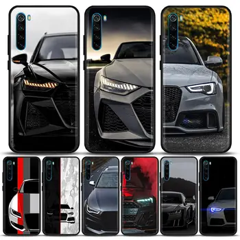 Siyah A-Audi Lüks Arabalar Moda Telefon kılıfı İçin Xiaomi Mi 10 Nnte 10 Mi CC9 Mi CC9E Mi CC9 Mi 9T Mi 9 Mi 9SE Mi 8 Mi A2 Pro Lite 8