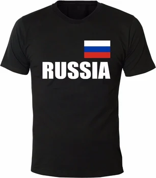 Yaz Yeni Varış T-Shirt Yaz Tarzı Moda Erkek T Shirt Rusya Bayrağı Erkekler Tee Gömlek Tops Kısa Kollu Pamuklu Spor Tee 18