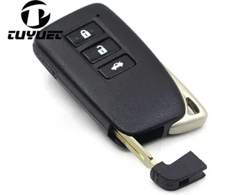 3 Düğmeler Boş Akıllı Uzaktan Anahtar Kabuk Lexus ES300H IS ES Acil itmeli anahtar Araba Anahtarı Boşlukları 19