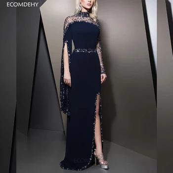 Yeni Varış Boncuk Kristal Abiye платье 2022 balo kıyafetleri Arapça Dubai Örgün Önlük Vestidos de Noche abendkleider