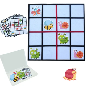 Sudoku Oyunları montessori malzemesi Bulmaca Oyuncaklar Yürümeye Başlayan Hayvan Yapboz Tahta Oyunları Eğitici Mantıksal Düşünme Oyuncaklar Okul Öncesi 15