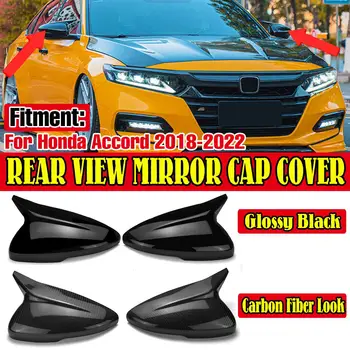 Çift Araba Yan dikiz aynası Kapağı Ayna Kabuk Durumda Trim Honda Accord 2018-2022 İçin Eklenti Dikiz Aynası Kapağı Kapağı 18