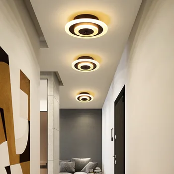 Avrupa tarzı modern kişilik koridor koridor sundurma, modern minimalist bir atmosfer dairesel yaratıcı yatak odası ZM106 aydınlatma  12