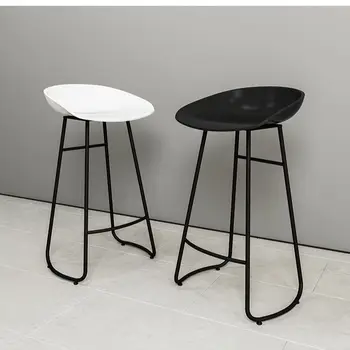 Tasarım Bar Yemek Odası Sandalyeleri İskandinav Rahatlatıcı Modern ergonomik sandalye Arkalığı ile Makyaj Plastik Sedie Pranzo İskandinav Mobilya 3