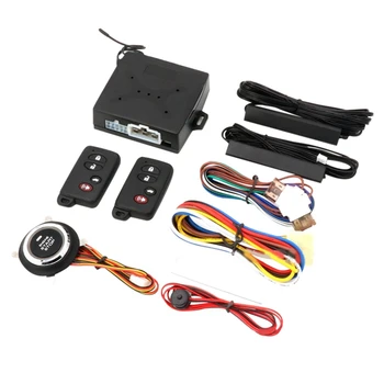 Araba Tek Tuşla Başlangıç Anti-Hırsızlık Sistemi PKE Anahtarsız giriş Kiti Araba Ateşleme Başlangıç Anti-Hırsızlık Alarm Sistemi 19