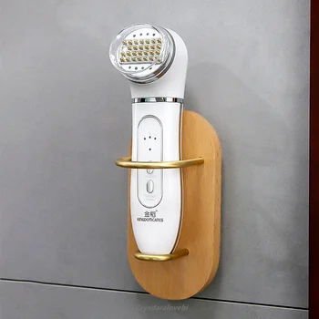 Iskandinav Ahşap Pirinç Jilet Braketi Tuvalet Duvar Punch-ücretsiz Depolama Rafı Güzellik Enstrüman Raf Raf