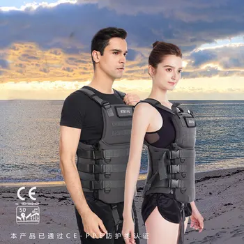 AS can yeleği Çift Elbise Açık Balıkçılık Yüzme Botla Kayak Sürüş Yelek Survival Suit Polyester Yetişkin Rafting Takım Elbise 11