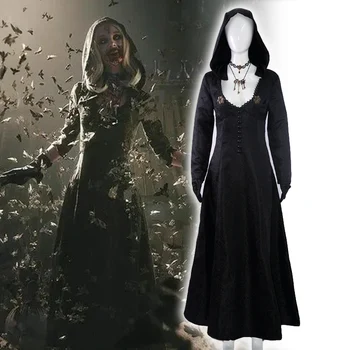 Halloween Kostüm Korku Elbise Kadın Korkunç Karnaval Elbise Gotik Yetişkin İçin Kötü Süslü Elbise Daniela Vampir Cosplay 