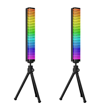 Pikap ritim ışık RGB 32 LED lamba App kontrolü 8 Modları ortam ışığı için braket ile araba Bar oyun odası aksesuarları