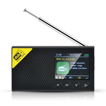 P82F Taşınabilir Bluetooth Dijital Radyo DAB / DAB + ve FM Alıcı Şarj Edilebilir Hafif Ev Radyo 3