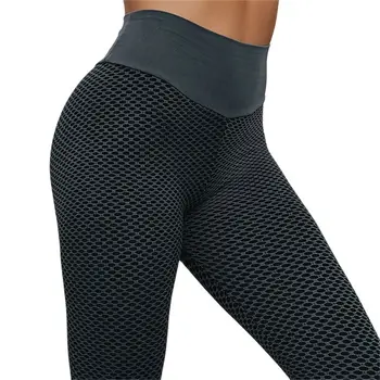 Sıcak Satış Kadın Spor Yoga Pantolon Tayt Yüksek Bel Tayt Moda Baskı Elastik Nefes Kadın Pantolon Spor koşu giysisi 7