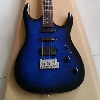 2021 Yüksek kaliteli elektro gitar, gövde mavi renk, krom Donanım çin'de yapılan 6