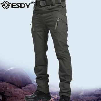 Erkek Açık Çok cep Askeri X9 Taktik Pantolon SWAT Rip-Stop Adam Rahat Su Geçirmez Kargo Pantolon Hafif Fermuar Pantolon 17