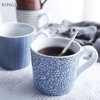 Japon Retro Fincan Ev Seramik Kupa Çay İçme Kahve Fincanı Çift Sevgilisi Kupa Promosyon Hediyeler 6