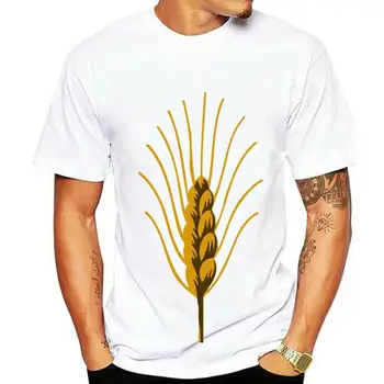 Tops T Gömlek Erkekler buğday Tasarım Siyah Baskı Erkek Tshirt 1