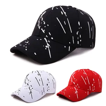 Yaratıcı Erkekler beyzbol şapkası Graffiti Snapback Şapka Hip Hop Kapaklar Yaz Açık Erkek siperlikli şapka Nefes Kap Uzun Kenarlı Şapka 6