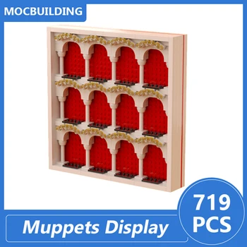 Asılı Muppets vitrin modeli Moc Yapı Taşları Dıy Tuğla Yaratıcı Eğitici Noel çocuk oyuncakları Çocuklar Hediyeler 719 ADET 7