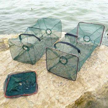 2022 Yeni 1 Adet Açık Net Balıkçılık Net Olta takımı Kafes Katlanır Kerevit Catcher Döküm