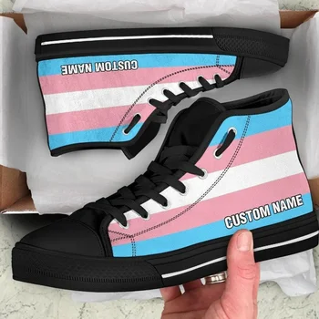 Nopersonality Yaz Erkekler Yüksek Top kanvas ayakkabılar Açık Nefes Transseksüel yürüyüş ayakkabısı Basit Özelleştirmek Klasik Sneakers 2