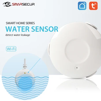 SMARSECUR Kablosuz Akıllı WiFi Su Sensörü DIY Sel ve Kaçak Dedektörü Ayrılabilir Sensör 4