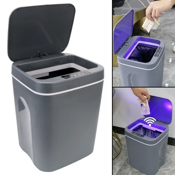 Otomatik Kağıt Sepeti Mutfak Dokunmatik çöp kutusu Akıllı Sensör Akıllı İndüksiyon Çöp Kovası çöp tenekesi Banyo 17