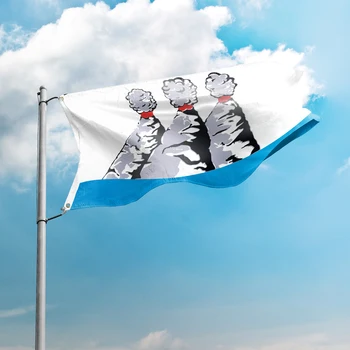 Bayrağı Petropavlovsk-Kamchatsky 3*5FT 90*150 CM Rusya Şehir Bayrakları Özel Dekor Afiş Polyester UV Direnci Çift Dikişli