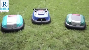 Otomatik çim makası elektrikli uzaktan kumanda AI robot çim biçme makinesi 5