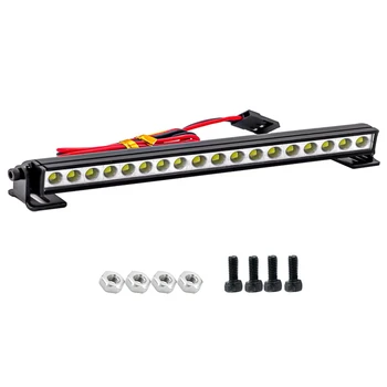 LED ışık Çubuğu RC Araba tavan lambası 1/10 RC Paletli Eksenel Capra SCX10 II 90046 RGT EX86100 TRX6 Trx-4 D90