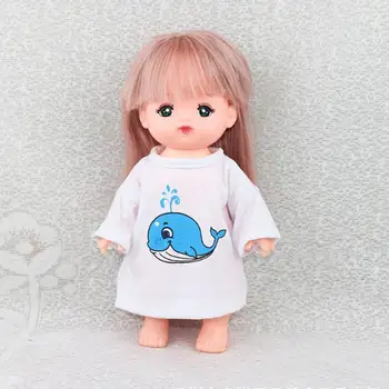 Sevimli Uzun Kollu T-Shirt oyuncak bebek giysileri 25cm Bebek Giyinmek