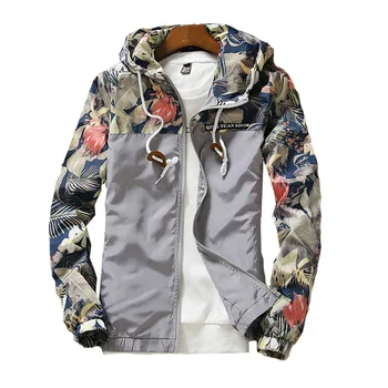 Ceket erkek Kapşonlu İlkbahar Ve Sonbahar Moda Yakışıklı erkek Ceket Trendi Tüm Maç genç ceketi Kayak Takım Elbise 8