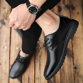 masculino düz erkek gündelik ayakkabı yeni moda ayakkabı sıcak rahat 2020 rahat bot ayakkabı adam sapato satış erkekler sapatos deri 17