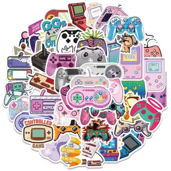10/30/60 ADET Karikatür Gamepad Çıkartmalar Çocuk Oyuncak Hediye DIY Dizüstü Telefon Bavul Dizüstü Serin Sticker Çıkartmaları Genç İçin Toptan 10