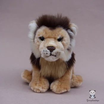 Gerçek hayat Afrika aslanları bebek yumuşak dolması peluş hayvanlar oyuncaklar çocuk doğum günü hediyeleri Dekorasyon oyuncak mağazaları 7