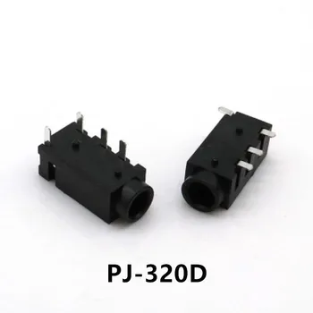 Ücretsiz kargo 10/100 ADET Kulaklık Soketi PJ320D 4-pin Yama SMD MP3 3.5 Kulaklık Soketi PJ320D Kulaklık Soketi 16