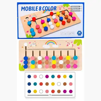 Öğretici oyuncaklar Slayt Bulmaca Montessori Renk Eşleştirme Oyuncaklar 3 4 Yaşındaki Çocuklar İçin Eğlenceli Aile Beyin Mantık Oyunu Çocuklar İçin 6