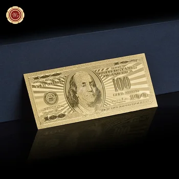 WR Sahte Monney ABD 100 $ Faturalar Amerika Para birimi Olmayan Altın Folyo Banknot Prop Para Amerika Birleşik Devletleri Banknot Dropshiping2022 1