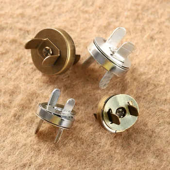 10 adet 14mm / 18mm Metal Snaps Bağlantı Elemanları Çanta Çanta Klipsler Manyetik Dikiş Düğmeleri Çanta Zanaat Dikiş Deri Ceket Düğmeleri