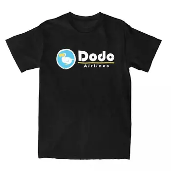 Dodo Hayvan Geçişi Yeni Ufuklar T Shirt erkek Pamuklu T-Shirt Yuvarlak Yaka Havayolları Kuş Tees Kısa Kollu Giyim Hediye Fikri 19