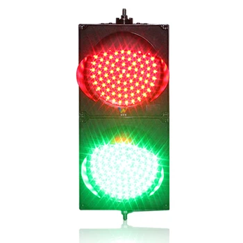 Süper ince PC konut kırmızı yeşil 2 yönleri Araba 200mm Led trafik sinyal ışığı