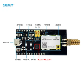 SX1278 433MHz Lora Test Kurulu 20dbm E220/E32/E22 E32-900MBL-01 Anten ve Güç ile Uyumlu USB Arayüzü Arz 6