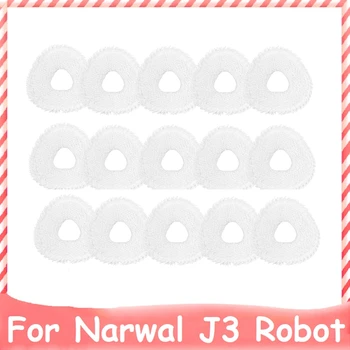 15 Adet Elektrikli Süpürge Paspas Bezi Ev Temizlik Paspas Bezi NARWAL J3 Robot Yedek Yedek 2