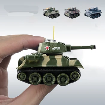 RC Tank CH Mini Model Savaş Askeri Savaş başlatmak Çekim Radyo Çocuk Çocuklar için Elektronik Simülasyon Oyuncak Tankı Kontrol  6