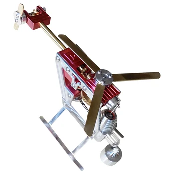 Helikopter Motor Modeli Stirling Mikro Motor Buhar Motoru Hobi Jeneratör Modeli Bilim Öğretim Yardımcıları Gösteri Modeli 12