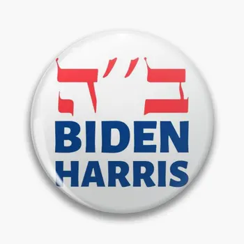 İbranice B H Biden Harris 2020 Yahudiler Özelleştirilebilir Yumuşak Düğme Pin Dekor Moda Yaratıcı Kadın Karikatür Rozeti Hediye Yaka Sevgilisi 5