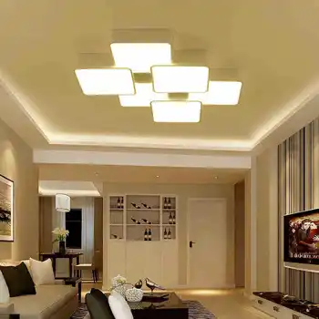 modern avizeler tavan Tavan lambası fikstür oturma odası yatak odası cafe otel tavan ışık hayranları E27 led tavan lambaları 18