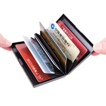 Yeni Karbon Fiber RFID Engelleme erkek Kredi kart tutucu Banka Kartı Cüzdan Kılıf İş Kart Sahibi Koruma Çanta Kadınlar İçin 18