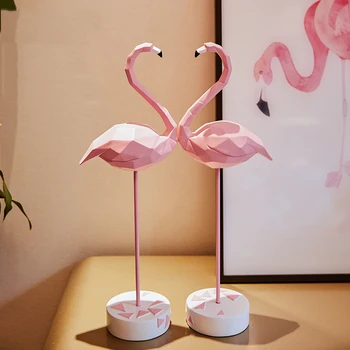 Kuzey Avrupa Flamingo Reçine El Sanatları Ev Süsler Yaratıcılık Teslim Gelin En Iyi Arkadaşı Düğün Hediyeleri Oturma Odası Dekorasyon